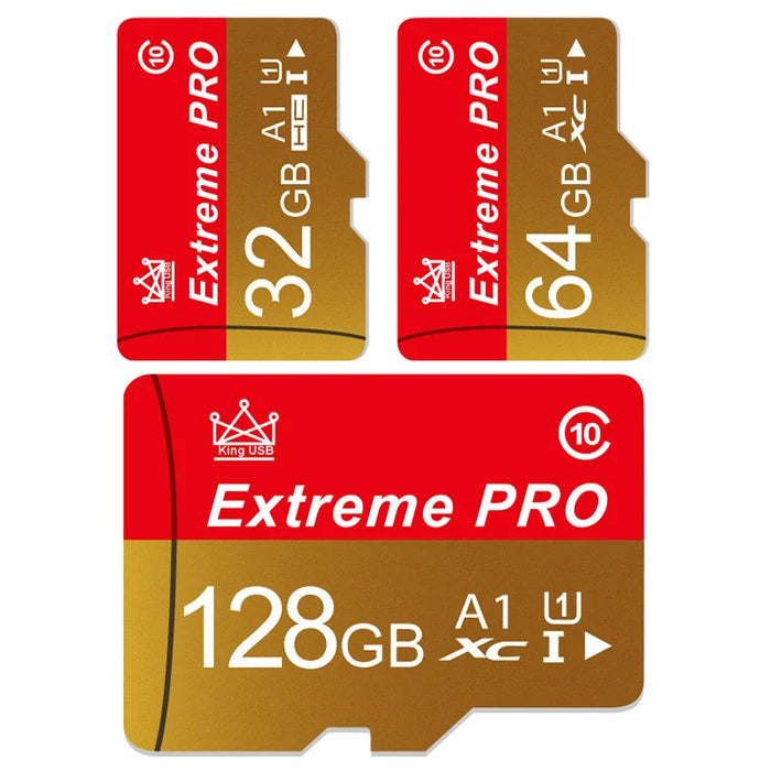 Extreme Pro - Scheda Mini SD ad alta velocità con scheda TF V10 - Dimensioni fino a 256 GB - Scheda Flash ideale per l'utilizzo di telefono, fotocamera e drone