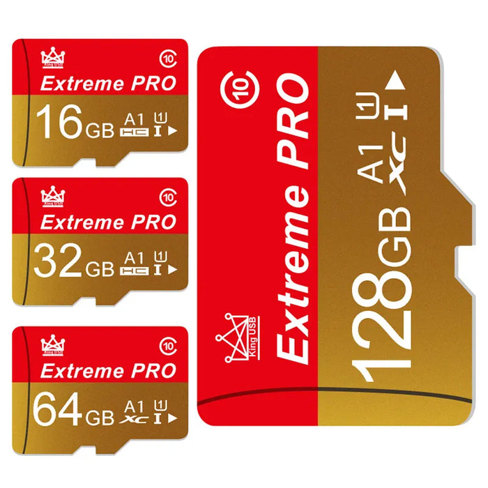 Extreme Pro - Scheda Mini SD ad alta velocità con scheda TF V10 - Dimensioni fino a 256 GB - Scheda Flash ideale per l'utilizzo di telefono, fotocamera e drone