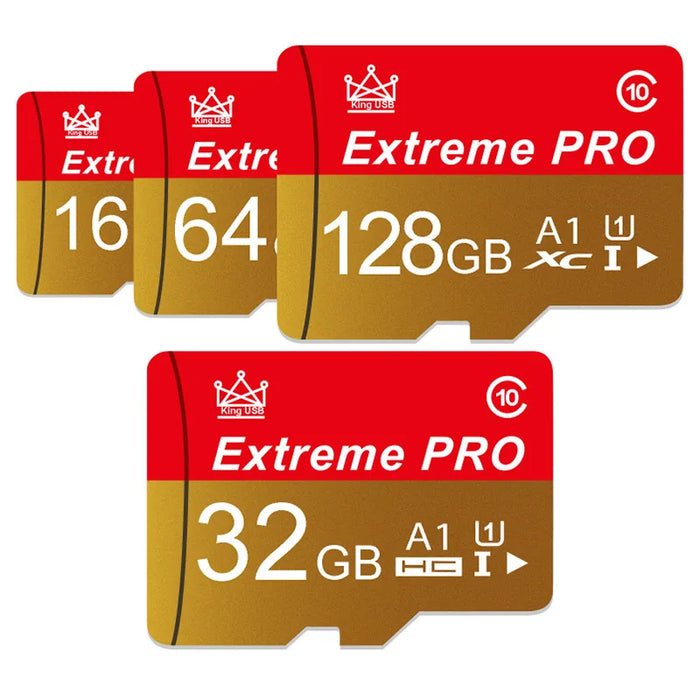 Extreme Pro - Scheda Mini SD ad alta velocità con scheda TF V10 - Dimensioni fino a 256 GB - Scheda Flash ideale per l'utilizzo di telefono, fotocamera e drone