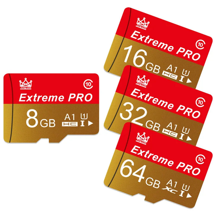 Extreme Pro - Scheda Mini SD ad alta velocità con scheda TF V10 - Dimensioni fino a 256 GB - Scheda Flash ideale per l'utilizzo di telefono, fotocamera e drone