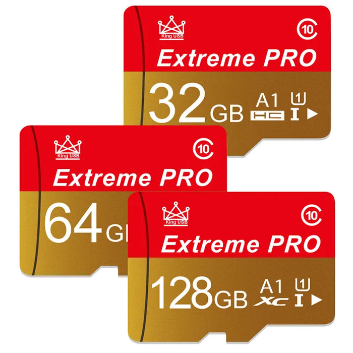 Extreme Pro - Scheda Mini SD ad alta velocità con scheda TF V10 - Dimensioni fino a 256 GB - Scheda Flash ideale per l'utilizzo di telefono, fotocamera e drone