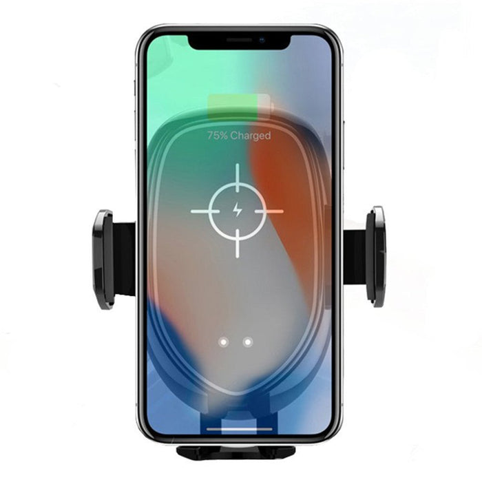 Universal - 10W 7.5W 5W Auto-Locking Qi Wireless Fast Charge Car Mount Holder for Samsung Mobile - Ideal for Seamless, Fast Charging On the Go - Shopsta EU